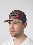 Бейсболка STETSON арт. 7741168 TRUCKER CAP EXPLORER CO. (бордовый / бежевый)